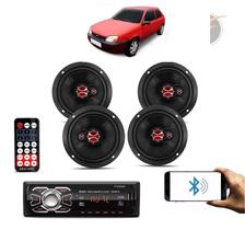 Kit Falante Fiesta Até 2005 - 5 E 4 Pol 240W + Radio KF.070R