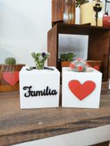 KIT FAMÍLIA / Cachepô em Marchetaria para mini plantas Cactos e Suculentas. KIT FAMÍLIA / Cachepô em Marchetaria para mini plantas Cactos e Suculentas.