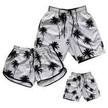 Kit Família Combinando 3 Shorts Iguais Pai Mãe e Filho - Hyve