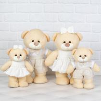 Kit familia de urso chá revelação - pelucia para decoração.