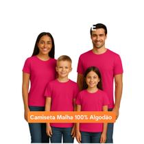 Kit Família Look Completo Camisetas 100% Algodão Pai Mãe Filho Filha Roupas Iguais