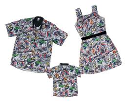 Kit Família Pai Mãe e Filho Infantil Vingadores Gibi Festa