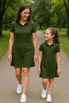Kit familia polo pai mãe e filha Kit familia polo pai mãe e filha
