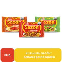 Kit Família SAZÓN Sabores para Todo Dia 3 Unidades Kit Família SAZÓN Sabores para Todo Dia 3 Unidades