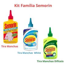 Kit Familía Semorin Tira Manchas White Maxi e o Original NFe Kit Familía Semorin Tira Manchas White Maxi e o Original NFe