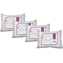 KIT Família Travesseiros 100% Penas de Ganso 50x70 cm