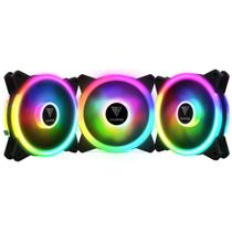 Kit Fan com 3 Unidades Gamdias AEOLUS M2-1203 LITE RGB 120mm Hidráulico1200RPM