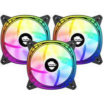 Kit Fan Com 3 Unidades Gamer Ninja Fuuton, ARGB, 120mm, Black Kit Fan Com 3 Unidades Gamer Ninja Fuuton, ARGB, 120mm, Black
