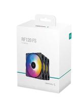Kit Fan Com 3 Unidades + Hub Deepcool RF120 120mm - PD-FLED3-RF120FS-3P
