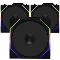 Kit Fan Com 3 Unidades Lian Li Uni Fan TL Wireless, ARGB, 120mm, Black, 12TL1W3B