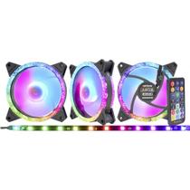 Kit Fan Cooler Star Rítmico ARGB, 120x120mm - A1BD - K-mex