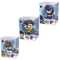 Kit Fandom Box 3 Bonecos Coleção Jovens Titãs 11cm Material Vinil - Líder