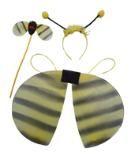 Kit Fantasia Abelinha - Asas + Tiara Infantil