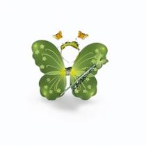 Kit Fantasia Asa de Borboleta Varinha Carnaval Cor:Verde