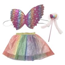 Kit Fantasia Borboleta Fada Infantil Menina Asa Varinha Saia Kit Fantasia Borboleta Fada Infantil Menina Asa Varinha Saia