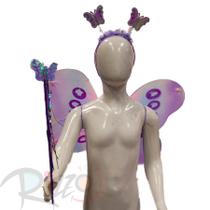 Kit Fantasia Carnaval - Borboleta -Rosa/Azul - Mod:87 - 01 unidade - Rizzo