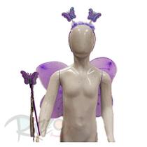 Kit Fantasia Carnaval - Borboleta - Roxo - Mod:6215 - 01 unidade - Rizzo