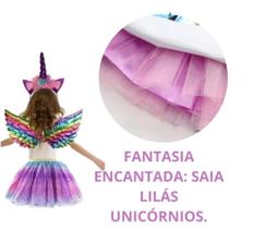 kit fantasia com 3 peças de unicórnio perfeito para festas a fantasia e carnaval