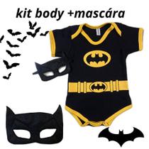 Kit Fantasia com máscara super heróis bebê/kit mesversario super heróis - Flávia modas