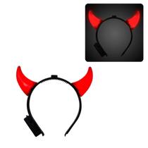 Kit Fantasia Diabinha Tiara e Tridente Halloween Carnaval