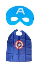 Kit Fantasia Infantil Capa e Máscara Menino capitão festas Kit Fantasia Infantil Capa e Máscara Menino capitão festas