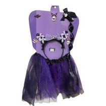 Kit Fantasia Infantil Menina Bruxinha Carnaval Halloween