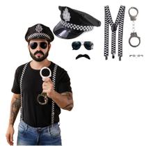 Kit fantasia Policial Carnaval Papilloo Kit fantasia Policial Carnaval Papilloo