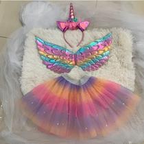 Kit Fantasia Unicórnio Rosa Magia e Diversão Crianças Kit Fantasia Unicórnio Rosa Magia e Diversão Crianças