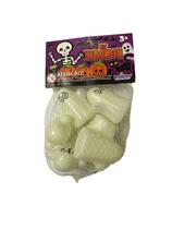 Kit Fantasma Halloween Iluminado Neon C/6 unidades