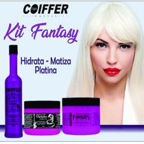 Kit Fantasy Coiffer Matizada - Hidrata - Platina Cabelos Loiros