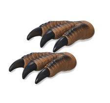 Kit Fantoche 2 Garras De Dinossauro T-Rex Marrom Kit Fantoche 2 Garras De Dinossauro T-Rex Marrom