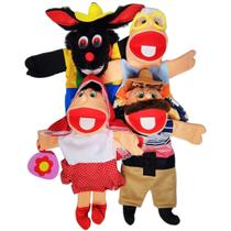 Kit Fantoche Chapeuzinho Vermelho Gonzaga - KIT002 Kit Fantoche Chapeuzinho Vermelho Gonzaga - KIT002