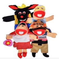 Kit Fantoches Chapeuzinho Vermelho 4 Personagens