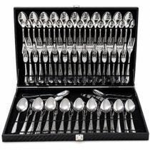 Kit Faqueiro Maleta De Talheres Inox 76 Peças Completo Designer Lindo E Elegante