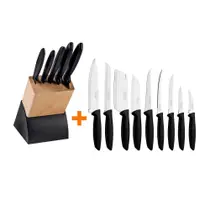 Kit - Faqueiro Plenus 6 Peças + 1 Faqueiro 9 Peças Plenus Preto - Tramontina Kit - Faqueiro Plenus 6 Peças + 1 Faqueiro 9 Peças Plenus Preto - Tramontina