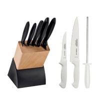 KIT - Faqueiro Plenus 6 Peças + 1 Jogo de Facas com Chaira Premium 3 Peças - Tramontina KIT - Faqueiro Plenus 6 Peças + 1 Jogo de Facas com Chaira Premium 3 Peças - Tramontina