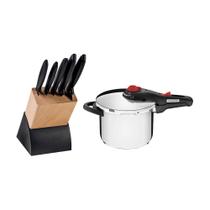 KIT - Faqueiro Plenus 6 Peças + 1 Panela de Pressão Solar 6 Litros - Tramontina KIT - Faqueiro Plenus 6 Peças + 1 Panela de Pressão Solar 6 Litros - Tramontina