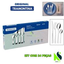 Kit Faqueiro Tramontina 24 ou 48 peças Búzios Jogo de Talheres Tramontina Kit Faqueiro Tramontina 24 ou 48 peças Búzios Jogo de Talheres Tramontina