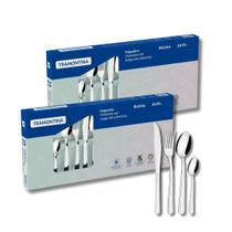 Kit Faqueiros Tramontina Búzios Aço Inox 48 Peças - 23799071 Kit Faqueiros Tramontina Búzios Aço Inox 48 Peças - 23799071