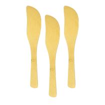 Kit Faquinhas Espatula Bambu Manteiga Pate 14cm Kit Faquinhas Espatula Bambu Manteiga Pate 14cm