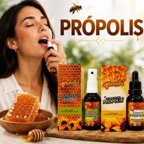 Kit Faramel Premium Extrato de Própolis e Spray Bucal Natural 30ml Cada