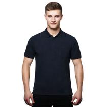 Kit Fardamento 3 Camisas Masculina Gola Polo Piquet C/ Bolso cor:PretoTamanho:G