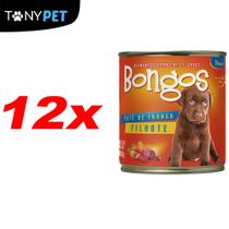 Kit Fardo Com 12 Bongos Enlatado Para Filhotes Sabor Frango 280g