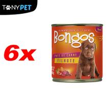 Kit Fardo Com 6 Bongos Enlatado Para Filhotes Sabor Carne 280g