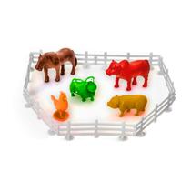Kit Farm Fazendinha Cercadinho e 5 Animais Brinquedo Barato Kit Farm Fazendinha Cercadinho e 5 Animais Brinquedo Barato
