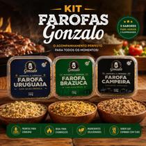 Kit Farofas Gonzalo - Farofas Prontas para Acompanhamento Kit Farofas Gonzalo - Farofas Prontas para Acompanhamento