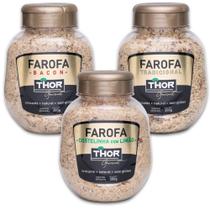 Kit Farofas Thor Tradicional, Bacon e Costelinha 300G Cada