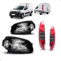 Kit farois e lanternas para fiorino 2009 a 2021 fumê sport