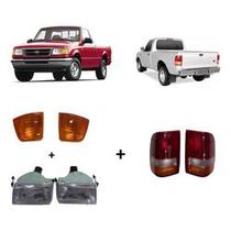Kit Faróis + Piscas + Lanternas Ford Ranger 1993 1994 1995 1996 1997