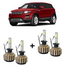 Kit Faróis Super Led 6000K - Land Rover Ranger Evoque 2012/2013 Farol Duplo